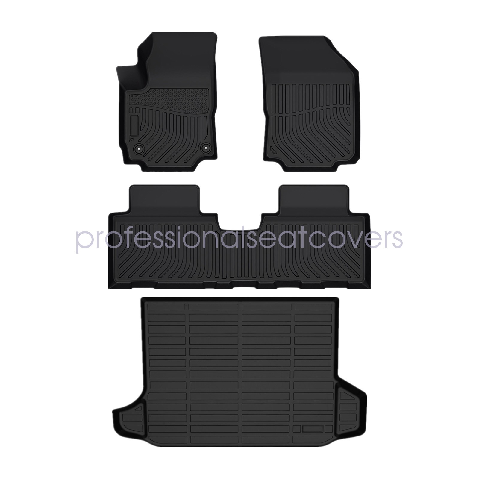 For 2018-2025 Chevrolet Equinox Heavy Duty TPE Floor Mats Trunk Cargo Liner 4PCS