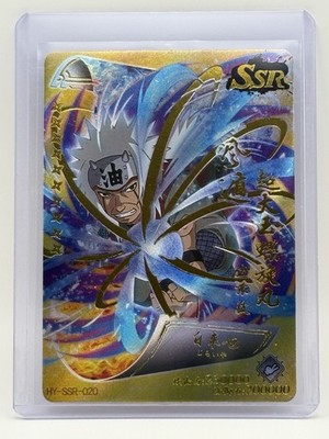 Naruto Kayou Doujin Super Secret Rare Jiraiya Full Art Gold Foil Trading Card