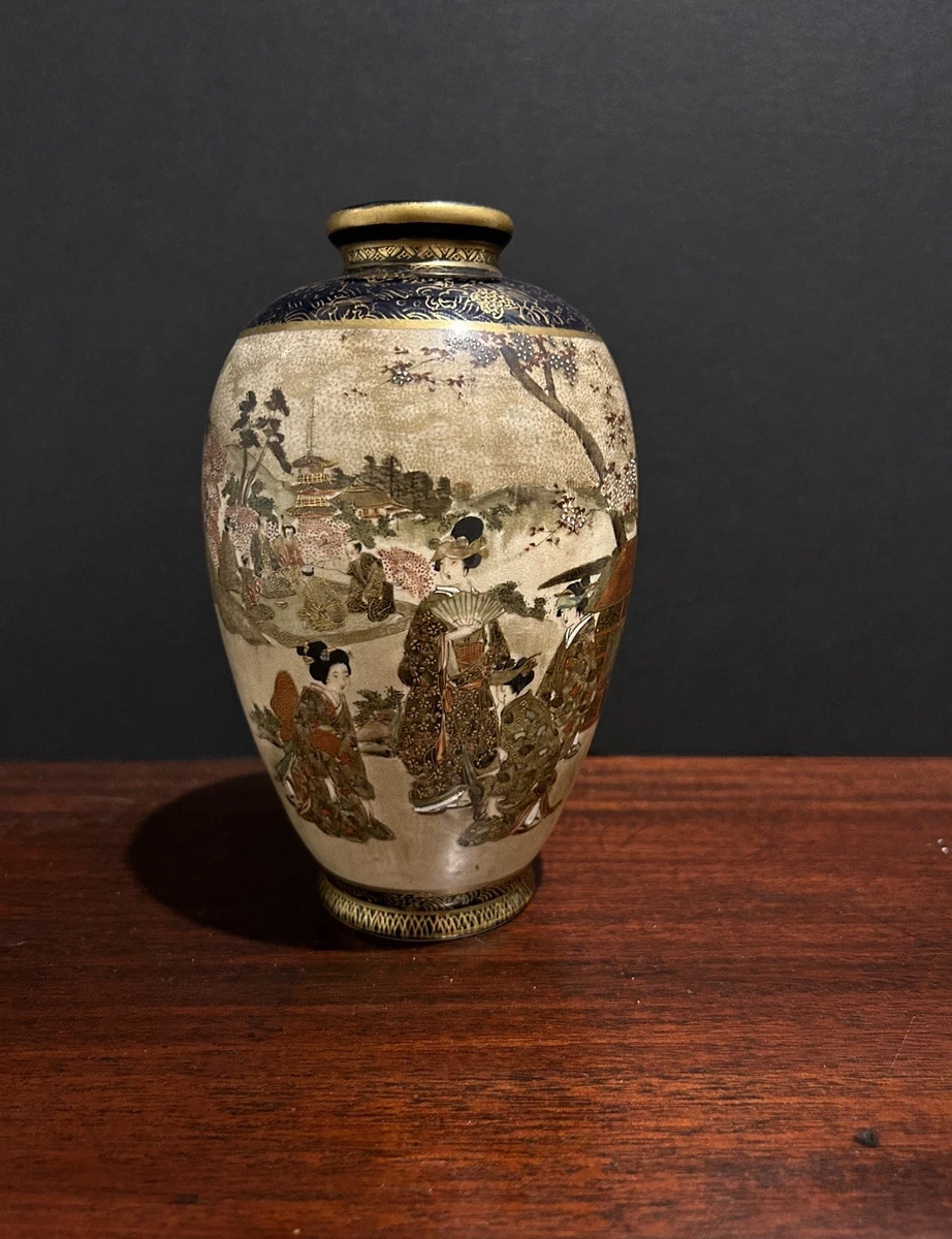 陶瓷古董原始1850-1899 年日本花瓶| eBay