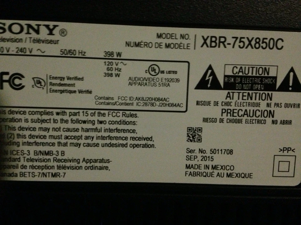 Sony 75xbr850c - Image 3 of 3