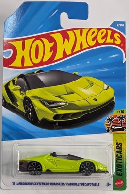 '16 Lamborghini Centenario Roadster 2/250 JJK74 Hot Wheels 2026 Exoticars 1/10