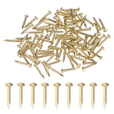 100-Pack Small Nails, 1.2mm x 10mm Brass Nails Round Head