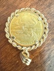 1988 American Double Eagle/Liberty $5 1/10 Fine Gold Coin Pendant - LT — photo 8