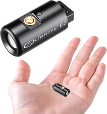 E2 Mini Keychain Flashlight - Rechargeable USB Magnetic Charging, Compact & Brig