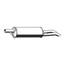 ERNST Endschalldämpfer Auspuff Endtopf für VW PASSAT B5 B5.5 1.9/2.0/2.5 TDI