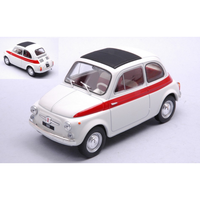 Fiat 500 1960 White/Red 1:24 Whitebox Auto Stradali -D- Neues Modell