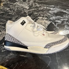 Nike air Jordan 3 Retro Mid White Cement Reimagined Size 3y