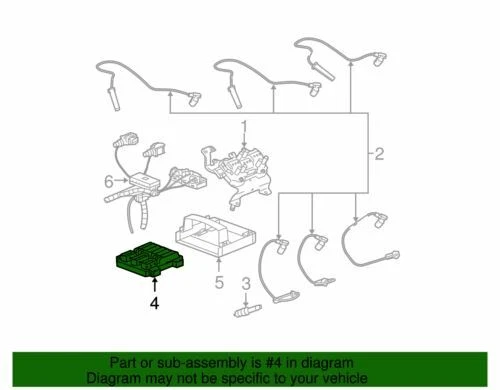 Módulo de control del tren motriz genuino GM 2004-2005 Chevrolet Equinox Malibu 19210734 Foto 2 de 2
