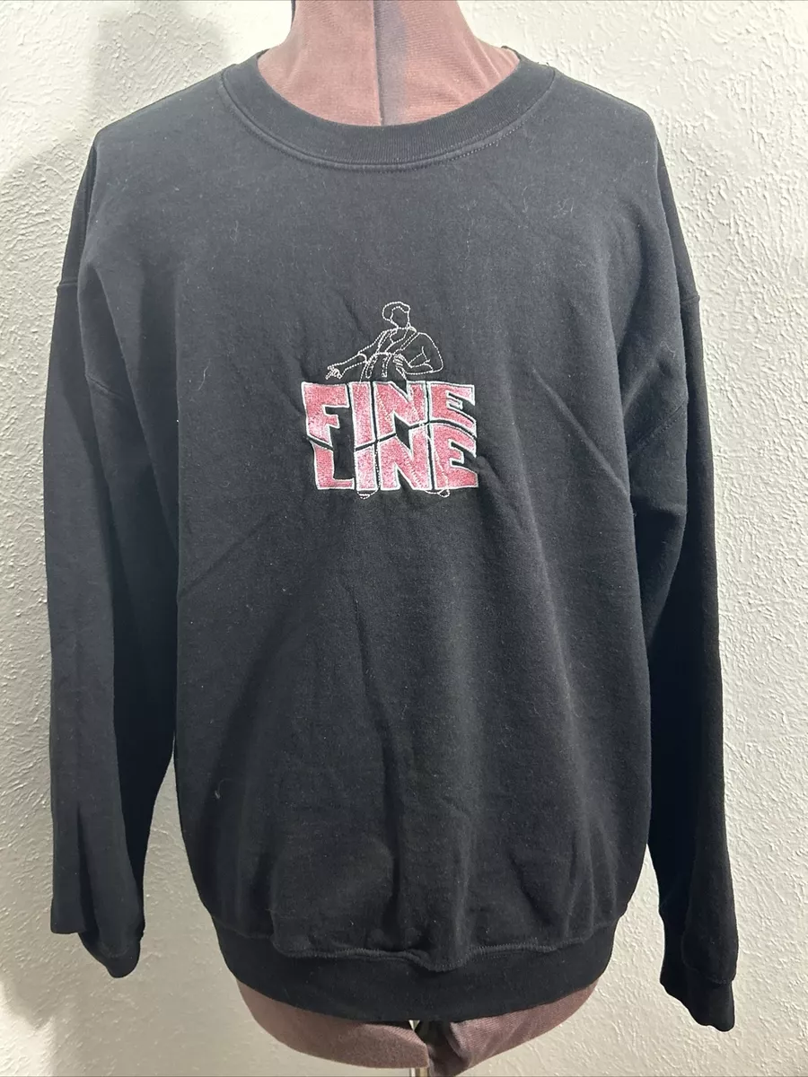 Harry Styles Fine Line Black Pink Blue Sewn Embroidered Sweatshirt Adult Large