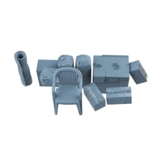 LYTG48009 Chairs boxes bags air conditioning accessories for US M1A1 Abrams MBT