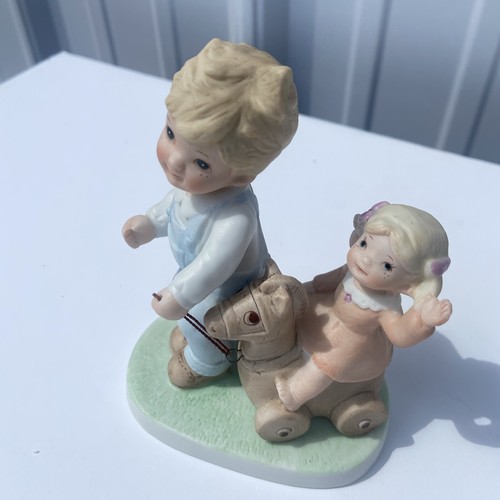 Vintage Homco Horse Pull Figurine - Bild 2 von 8