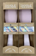 Set Of 2 Tangle Teezer Ultimate Detangler Plant Based Hair Brush - Purple / Pink