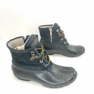 Sperry Top Sider Saltwater Waterproof Rubber Duck Boots Shoes