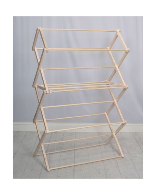 Extra Large Wooden Clothes Drying Rack, Large Wooden Clothes Drying Rack