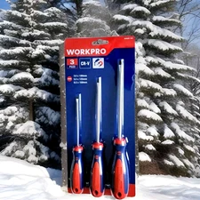Workpro 3 Pc Flat Head Screwdriver Set.
