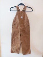 Carhartt Kids Classic Tan Work wear Overalls Size 6
