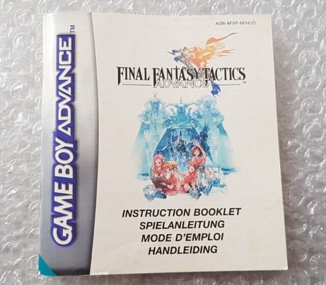 Final Fantasy Tactics Spielanleitung Anleitung Nintendo Gameboy Game Boy Advance