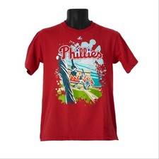 Philadelphia Phillies Majestic Boys T-Shirt Red Size L Large Short Sleeve Youth