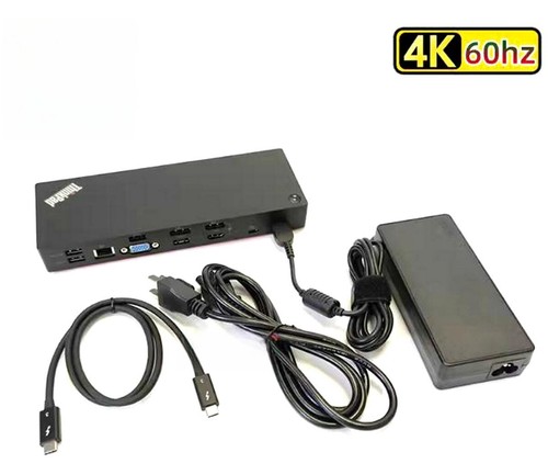 Lenovo 40AC Thinkpad Thunderbolt 3 Docking Station incl .135W Power Supply - 第 1/3 張圖片