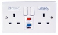 Mk K6231whi 2-gang 13 Amp Rcd Socket 30 Ma Active Mk K6231whi 2-gang 13 Amp Rcd Socket 30 Ma Active