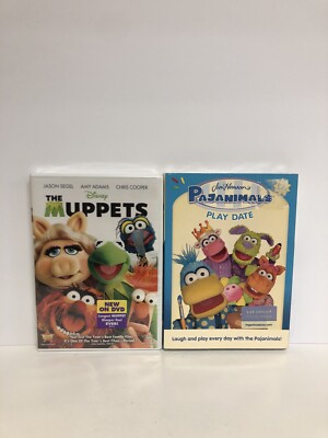 The Muppets (DVD, 2012) AND Jim Henson s Pajanimalsb Play Date 2012 NEW SEALED