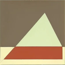 Medium Abstract Painting 2x2 ft. Post-Modernism Geometric Demrin OOAK NEW