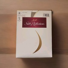 Hanes Silk Reflections Sheer Pantyhose Control Top Reinforced Toe Size AB Taupe