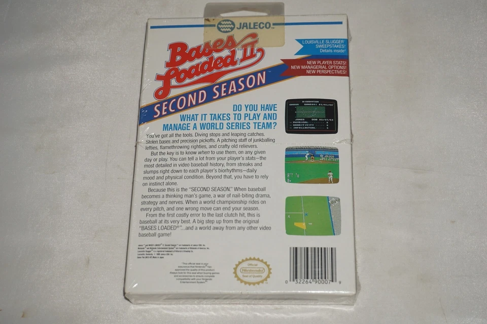 Bases Loaded II 2 Second Season (Nintendo NES) NEW Factory Sealed - Image 2 of 4