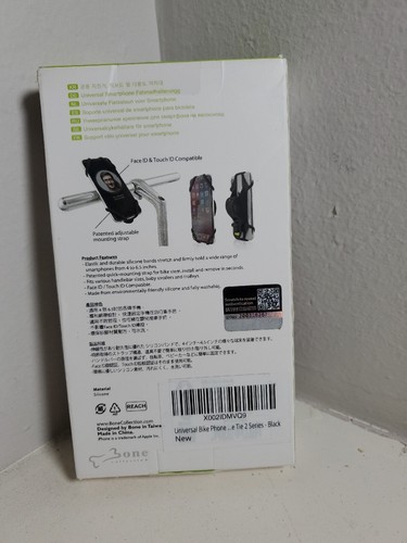 Poussette de vélo originale Bone 2 guidon de vélo support téléphone 4-6,7"- Noir - Photo 2 sur 7