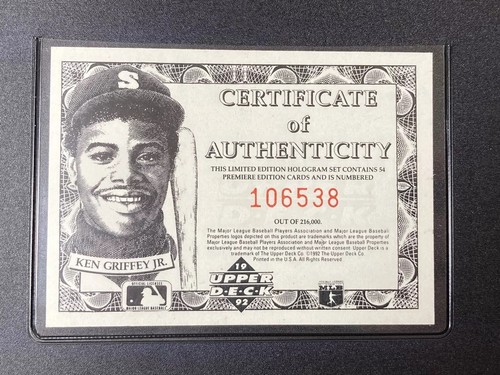 Upper Deck Baseball 92 Team MVP Holographic 54 Card Set in Album with COA MLB - Picture 5 of 17