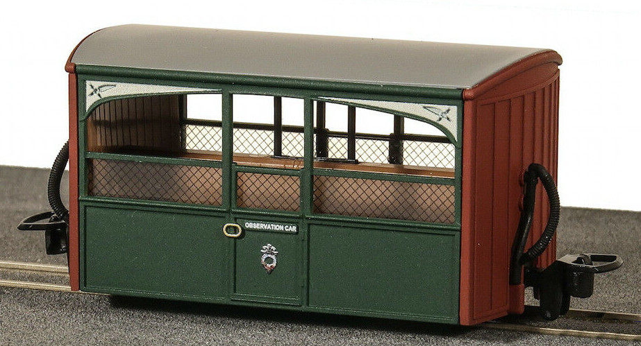 Peco GR-561 OO-9 Ffestiniog Bug Box Observation Coach No.1 Green & Red
