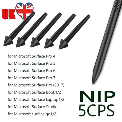 5pcs 2H Pencil Tip High Sensitivity Tips Refill for Microsoft Surface Pro 7/6/5