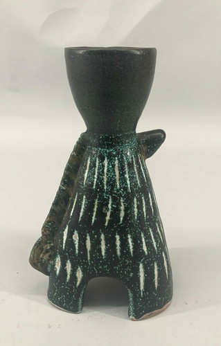 9145020-d Künstler Keramik Vase Kiss Rooz Ilona Design Ungarn Vintage Pferd - Picture 3 of 4
