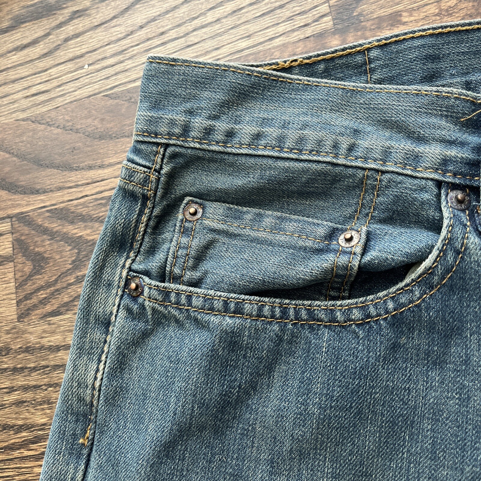 Levi's 559 Men's Jeans Size 36x31.5 Relaxed Straight Leg Denim Blue Jeans - View 2