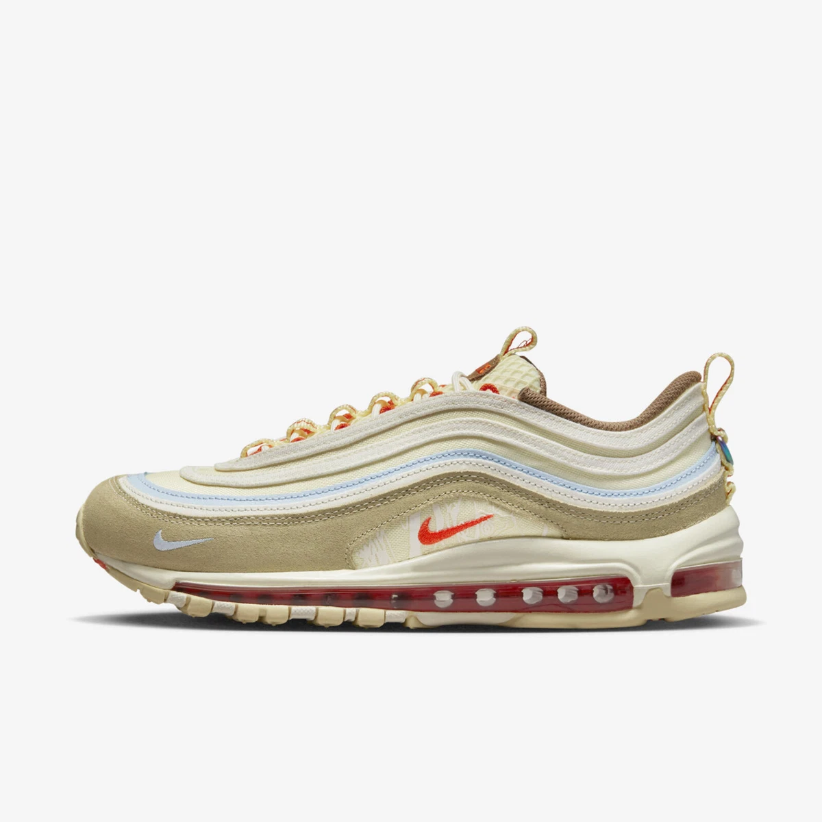 Women's 'air max top 97 casual shoes red