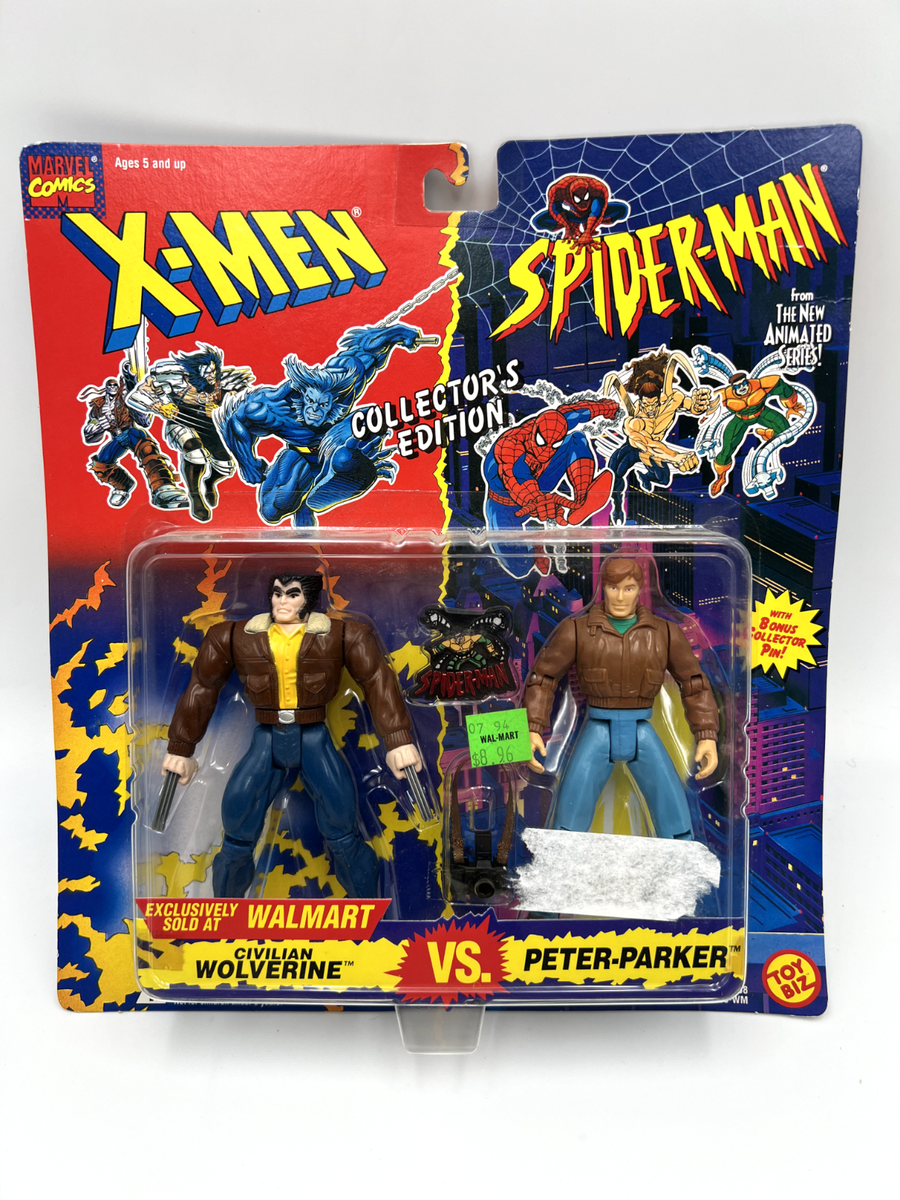 1994 Toy Biz X-Men Spider-Man Civilian Wolverine Peter Parker