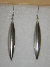 Silpada Sterling Silver "Elongated Elegance" Long Orb Earrings W3279