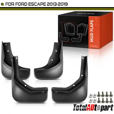 4x Splash Guards Mud Flaps MudFlaps Front & Rear for Ford Escape 2013-2019 SUV