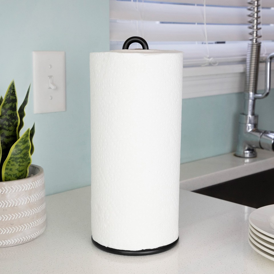 Euro Paper Towel Holder, Black 10591410102 eBay