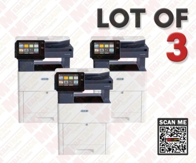 Xerox VersaLink C605X A4 Color MFP Printer Copier Scan Fax 55 PPM Lot of 3