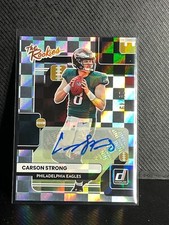 2022 Panini Donruss THE ROOKIES HOLO Rookie AUTO RC EAGLES CARSON STRONG /49