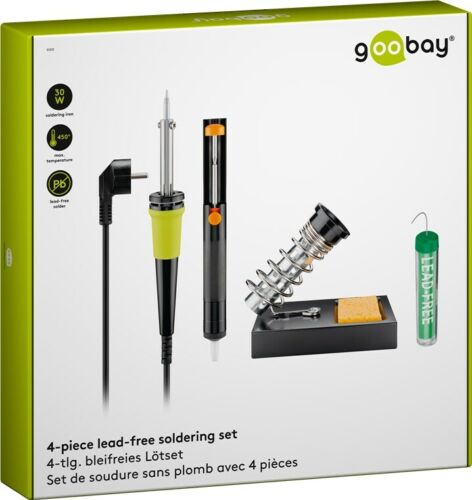 Juego de soldadura sin plomo Goobay 4 piezas consumo máximo de energía 30 W - Imagen 1 de 2