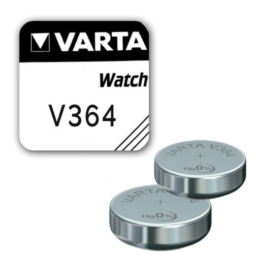 2x VARTA V364 Knopfzellen Uhrenbatterie Knopfzelle SR621SW LR621 AG1 Batterie - Bild 1 von 2