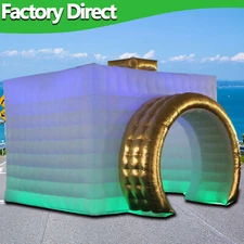 Inflatable Photo Booth Enclosure Camera Shaped Cube Tent W/Blower for Event Show