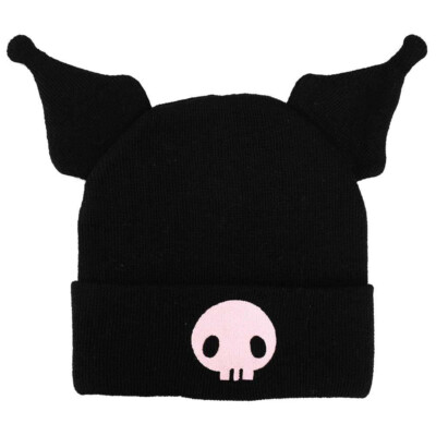 Sanrio Kuromi 3D Plush Ears Cosplay Beanie