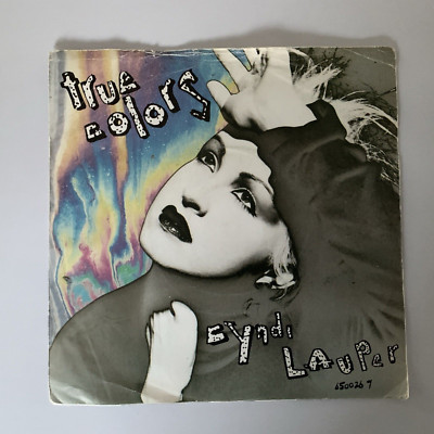 Cyndi Lauper   True Colors - 1986 Vinyl 7'' Single - Portrait