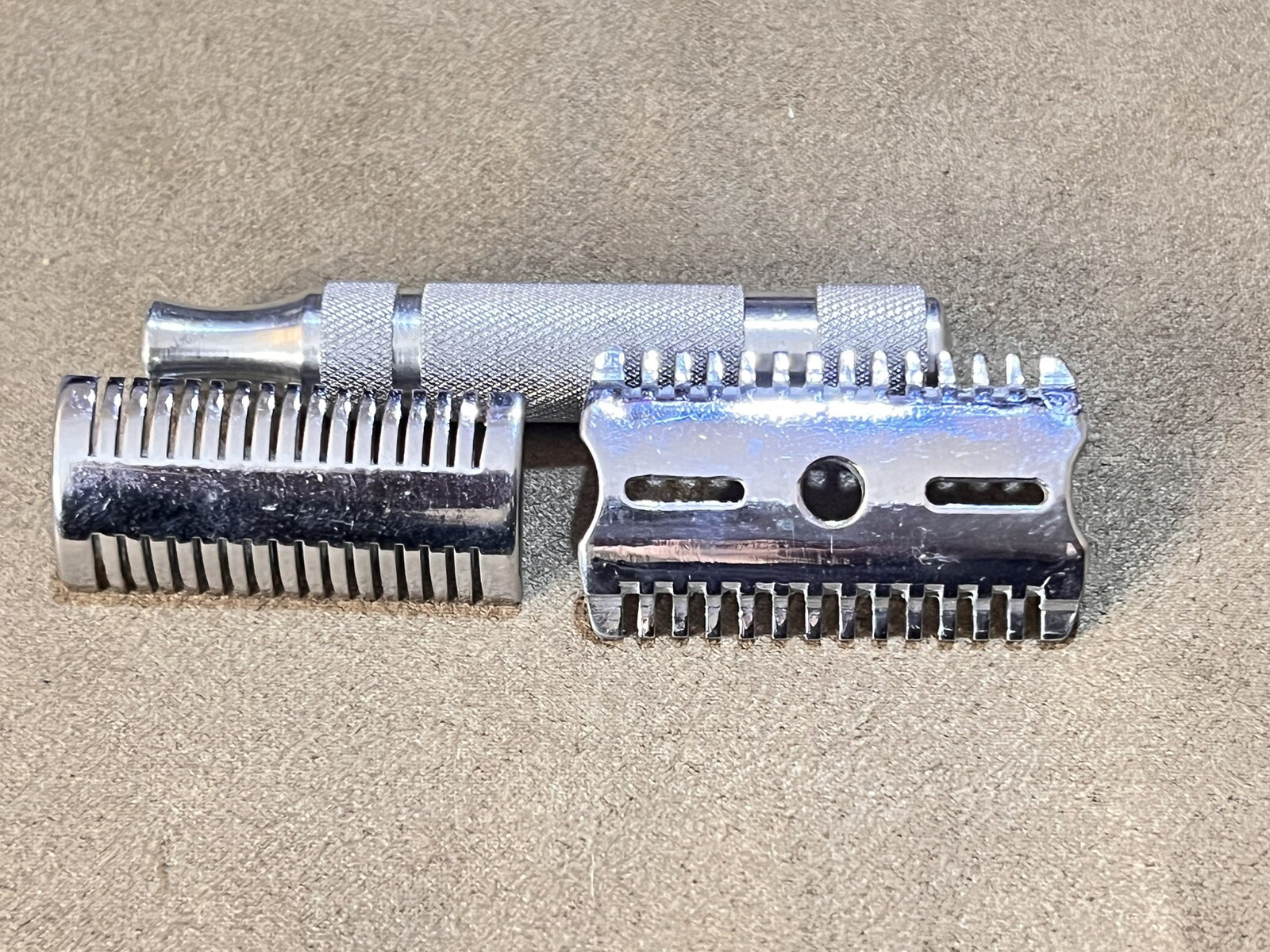 Grand Shave King Vintage Safety Razor Double Open Comb Self Lubricating