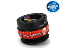 NEW NRG QUICK RELEASE GEN 2.0 BLACK BODY RED RING SCARED MONEY SRK-200BK-LITT