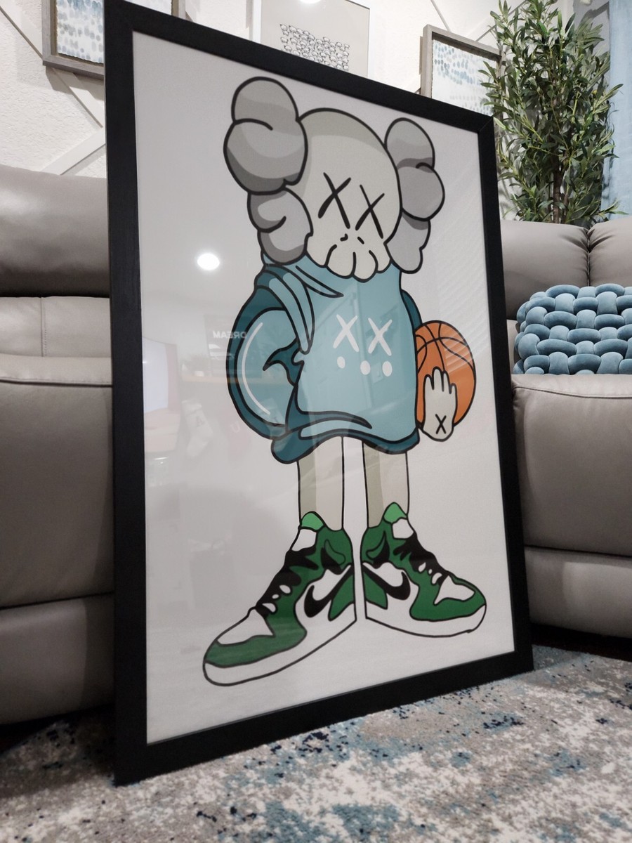 No.305フレーム付きキャンバスアート KAWS ブランドアート