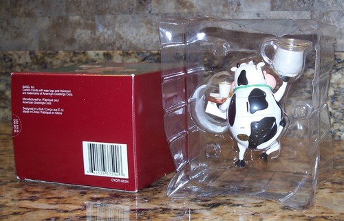 Carlton Cords Got Cookies? Milk Cow Christmas Tree Ornament w/Sound CXOR-063N - Picture 3 of 3